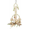 Toy with paper bands, wood, coloured, 31 cm, multi coloured