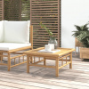 vidaXL Záhradný stôl 65x55x30 cm bambus - Hnedá - 66238-21045