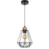 Candellux Čierno-zlatý závesný luster Primo pre žiarovku E27 31-06189