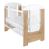 NEW BABY Detská postieľka Medvedík s hviezdičkou štandard dub 123x65x98 drevený design