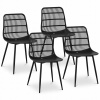 Čierne prelamované kreslo 4ks FROMM STARCK STAR_SEAT_09 10260135