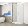 Gelco TRINITY CHROME štvorcová sprchová zástena 800x800mm, matné sklo, lavé GT5680-80ML-CH