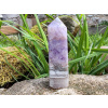 Kotva intuice - broušený ametystový obelisk s achátem, 124gr, *6