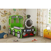 Dětská postel Mašinka zelená 190 x 90