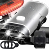 CYKLISTICKÁ LAMPA NA LED BICYKEL ZADNÁ STRANA PREDNÁ USB