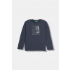 Detská bavlnená košeľa s dlhým rukávom United Colors of Benetton 3ATNC10QU.G.Seasonal tmavomodrá 130