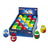 Nobby Latexová pískajúca hračka pre psa Emotion Eggs 11cm - 20ks
