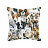 Bavlnená obliečka na vankúš Psí kamaráti Veľkosť: 70 x 90