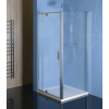 Polysan Easy Line obdĺž/štvorc sprch zástena pivot dvere 80-90x90cm, L/P,Brick/lešt.Hliník SPH EL1638EL3338