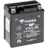 YUASA motobatérie 12V, YTX7L-BS, 6,3Ah, 100A, bezúdržbová MF AGM 115x72x132, YUASA originál (vr. balenie elektrolytu)