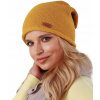 Zimná pletená dámska klobúk čiapka J4 horčica (Zimná módna dámska čiapka Dwarf J4 Mustard)