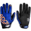 Sparco Meca-3 Rukavice pre mechanikov, farba modro-oranžová, veľkosť 10