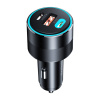 Choetech TC0011 nabíjačka do auta 130W 2x USB C 1x USB A (čierna) TC0011