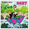 NOTIQUE Nástenný poznámkový kalendár Krtko 2027 - Zdeněk Miler (ilustrátor)