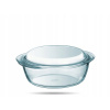 Malá okrúhla sklenená zapekacia misa s pokrievkou, 1,3 l Pyrex