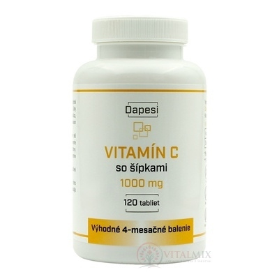 Dapesi VITAMÍN C so šípkami 1000 mg tbl 120 ks