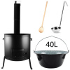Perfect Home Set-53 Kotlíková súprava 40L, 5ks – kotlina/dymovod/kotlík/varecha/naberačka