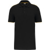 Kariban Polokošile Day-to-Day WK270, krátký rukáv, pánská COT20W27019714-black/yello 4XL Černá/žlutá