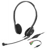 Genius HS-200C Headset, drátový, náhlavní, mikrofon, redukce na 1× 3,5 mm jack, černý 31710151104