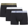 Nike 3 Pack Essential Micro Trunks Mens Plat/Slate/Oliv Small