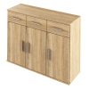 Kondela Komoda, 105cm, kombinovaná, dub sonoma, RESITA TYP 3