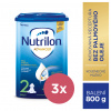 3x NUTRILON 2 následné následné mlieko 800 g, 6+