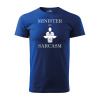 Sablio Tričko s potlačou Minister of sarcasm - modré 4XL