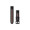 Garmin Silikonový remienok QuickFit 22 - Black/Flame Red