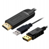 PremiumCord Kabel HDMI 2.0 na DisplayPort 1.2 pro rozlišení 4K@60Hz, 2m (kportad21)