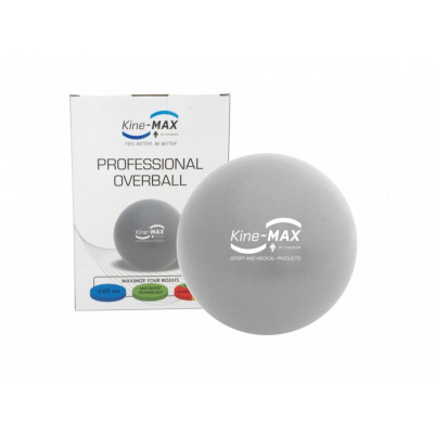 Cvičebná lopta Kine-MAX Professional Overball 25cm - strieborná