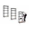 Trestles Balíček 3xSUPER HIT - Policový regál 1800x900x500 Farba: čierna