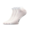 HOHO jednofarebné nízke ponožky Boma Biela 39-42 3 páry