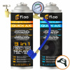 INfloo Rýchla klimatizácia R134a Plyn Olej Tesniaci prostriedok 3v1 +1x GAZ R134a + KABEL