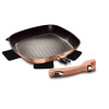 Berlinger Haus Grilovacia panvica s mramorovým povrchom a odnímateľnou rukoväťou 28cm METALLIC LINE ROSE GOLD EDITION BH/1950