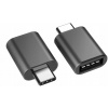 Adaptér OTG USB typ C – USB čierny