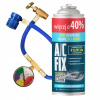 AC FIX Plyn do klimatizácie R134A VEĽKÁ PLECHOVKA +40% 626g + Manometer