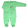 Dojčensky overal - PAJACYK SALOMEA 56 ZELENÁ (r. 56 poľský Pajacek Salomea Green - Zvieratá)