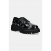 Kožené poltopánky MSGM dámske, čierna farba, na platforme, 3741MDS154 519 3741MDS154.519.99 EUR 36