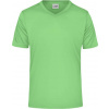 DAIBER JN 736 / Pánske športové tričko s výstrihom do V - lime M