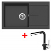 Sinks INFINITY 860 Pureblack + Mix 3 P GR N6 G14826