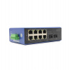 DIGITUS Industrial 8+2-Port Gigabit Ethernet PoE Switch 8 Port GE PoE RJ45, 2 GE SFP Port (DN-651151)
