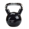 HMS Kettlebell železný pogumovaný s chrómovaným úchopom 20 Kg
