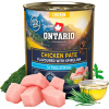 ONTARIO Konzerva pre šteňatá Puppy kuracie pate s príchuťou spiruliny 800 g