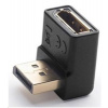 PremiumCord DisplayPort 1.2 dolů zahnutý adapter 90°, male/female, pozlacené konektory kportad26