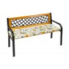 Bellatex Sedák na lavici hladký Levandule fialová, žlutá rozměr 40x140 cm