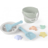 Dantoy Hračky na piesok bábovky 8 ks Pastel Blue