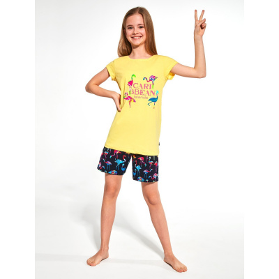 Dievčenské pyžamo Cornette Kids Girl 787/93 Caribbean - Žltá / 86-92