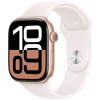 Apple Watch Series 10 46 mm ružovo zlatý hliník so svetlo rumenným športovým remienkom S/M MWWT3QC/A