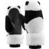 Kombi Lyžařské rukavice Qunature Panda Combi pro děti a dospělé velikost S - černobílé