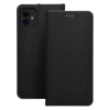 Puzdro / obal pre Apple iPhone 13 čierne - kniha Forcell LUNA Carbon